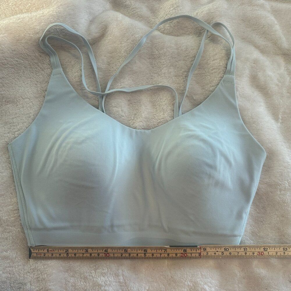 Baleaf Light Blue Sports Bra S-M Racerback Padded Workout Yoga Gym Athletic - Picture 8 of 8